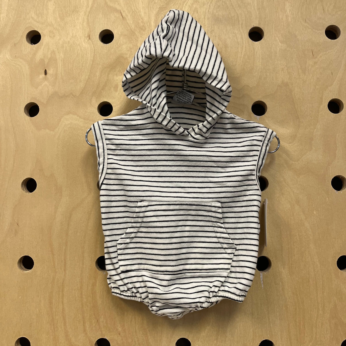 Striped Oversized Hoodie Romper