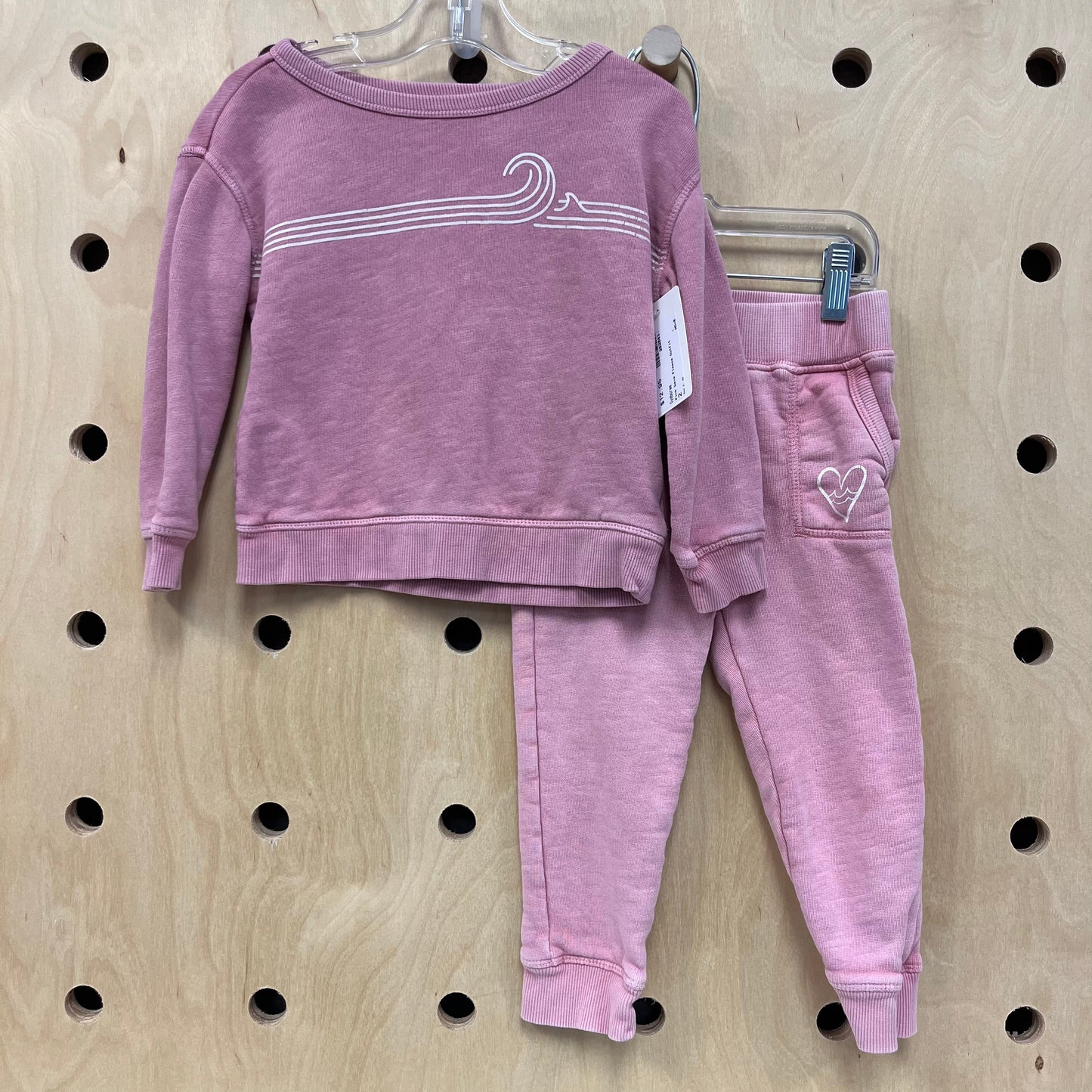 Pink Wave Fleece Outfit