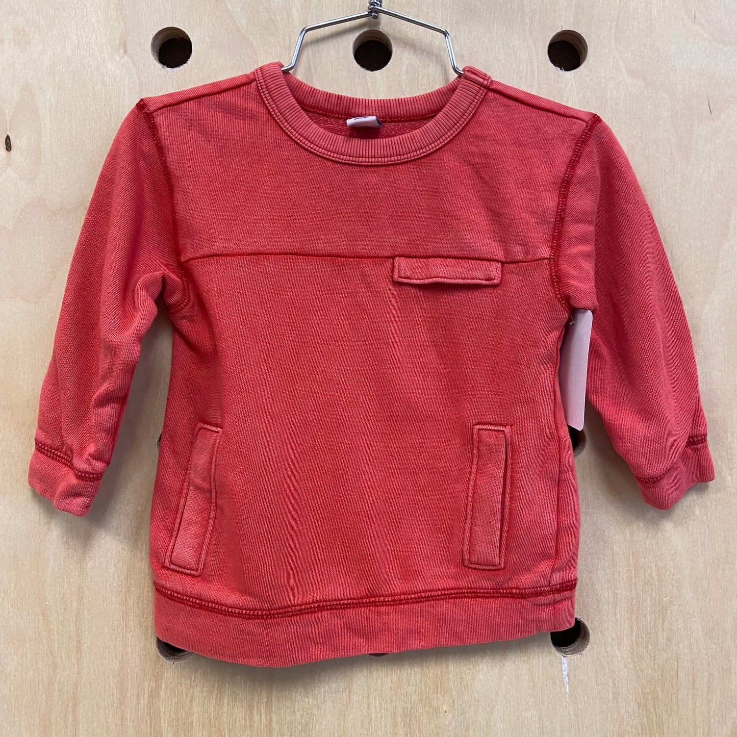 Orange Pocket Sweatshirt
