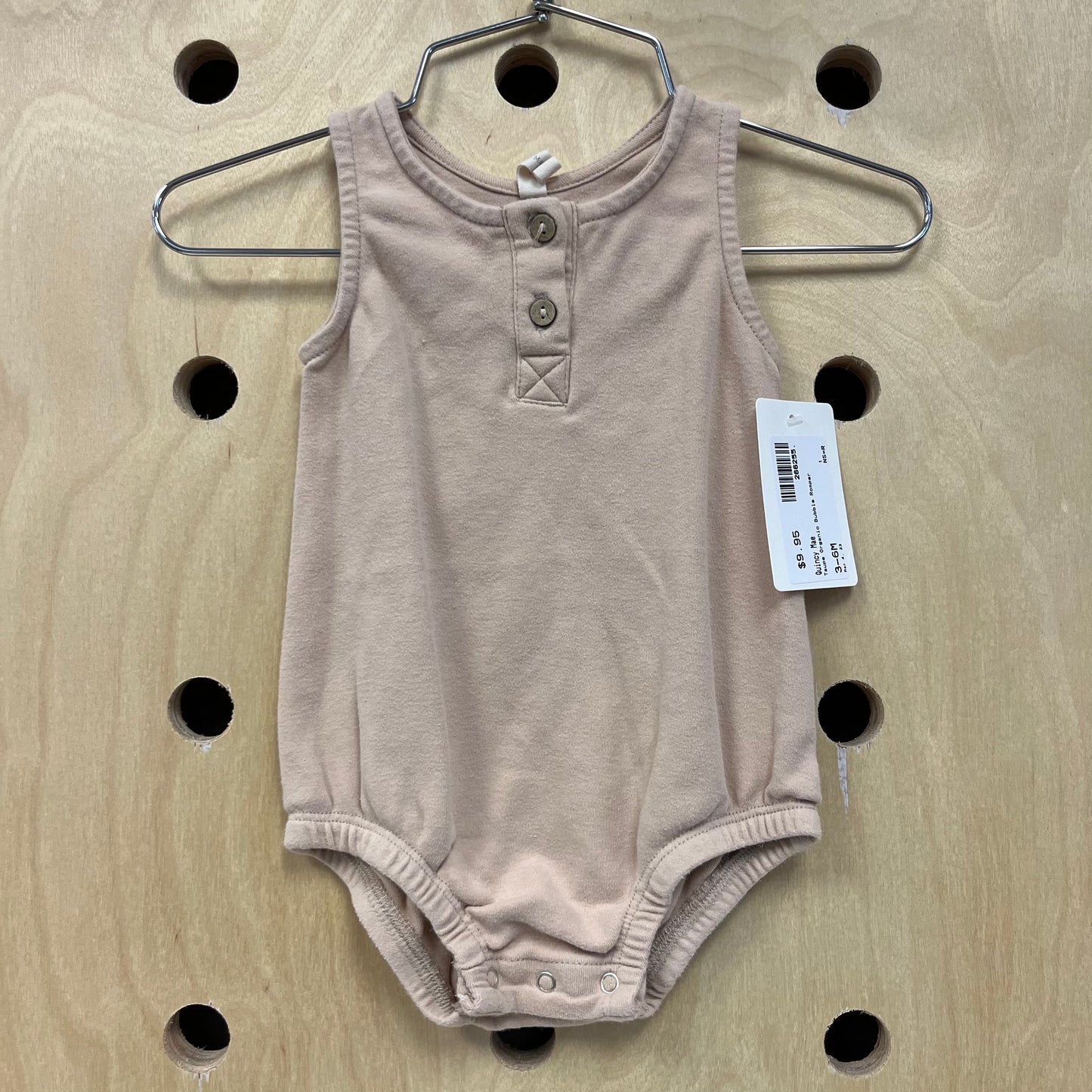 Taupe Organic Bubble Romper