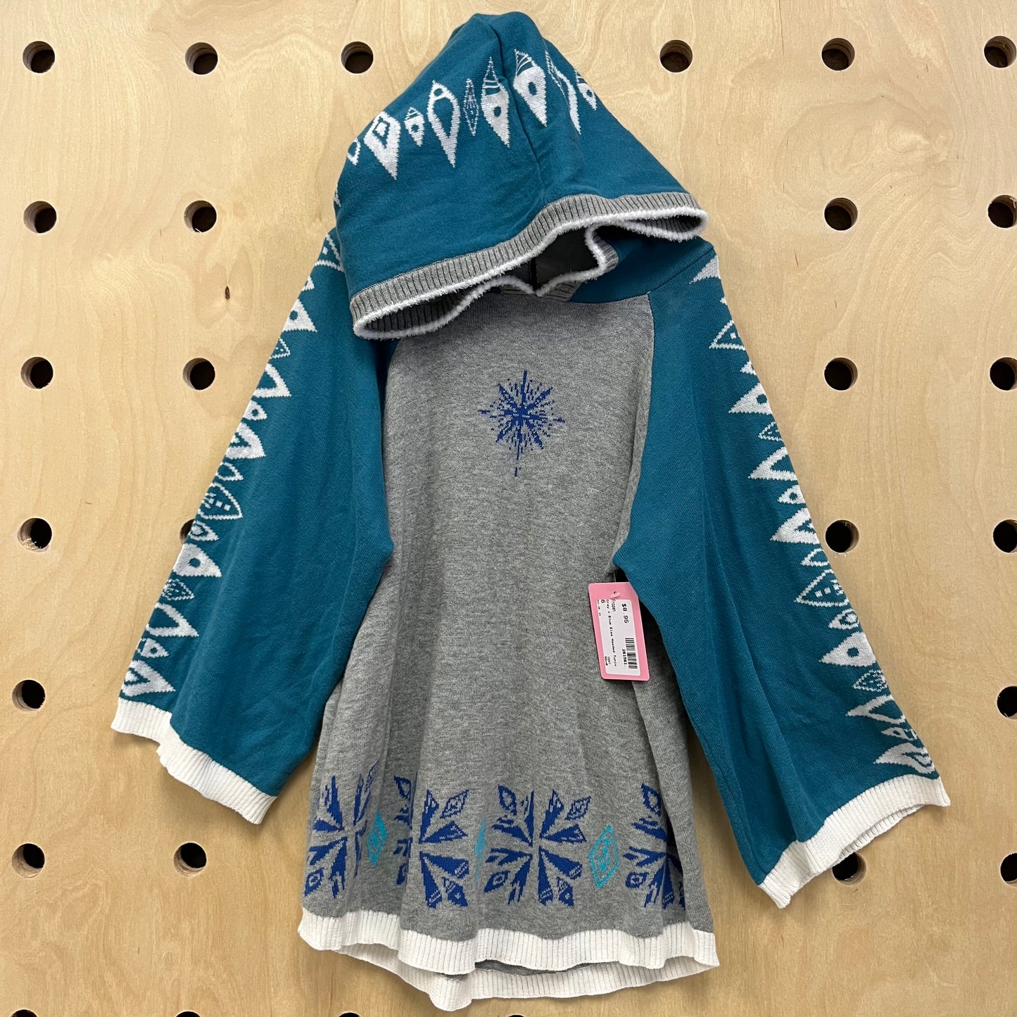 Grey + Blue Elsa Hooded Tunic