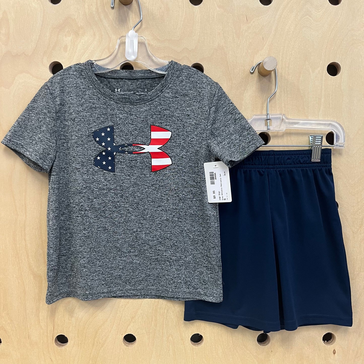 Grey Athletic Patriotic Set