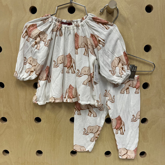 Cream Elephant Bamboo Outfit