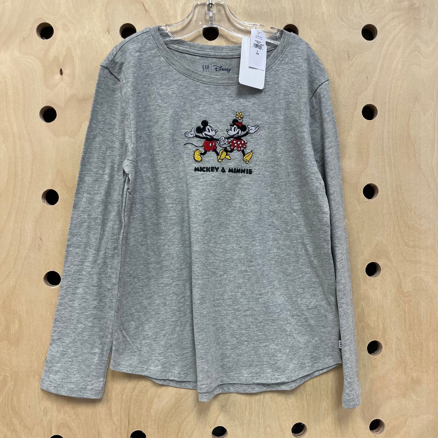 Grey Mickey & Minnie LS NEW