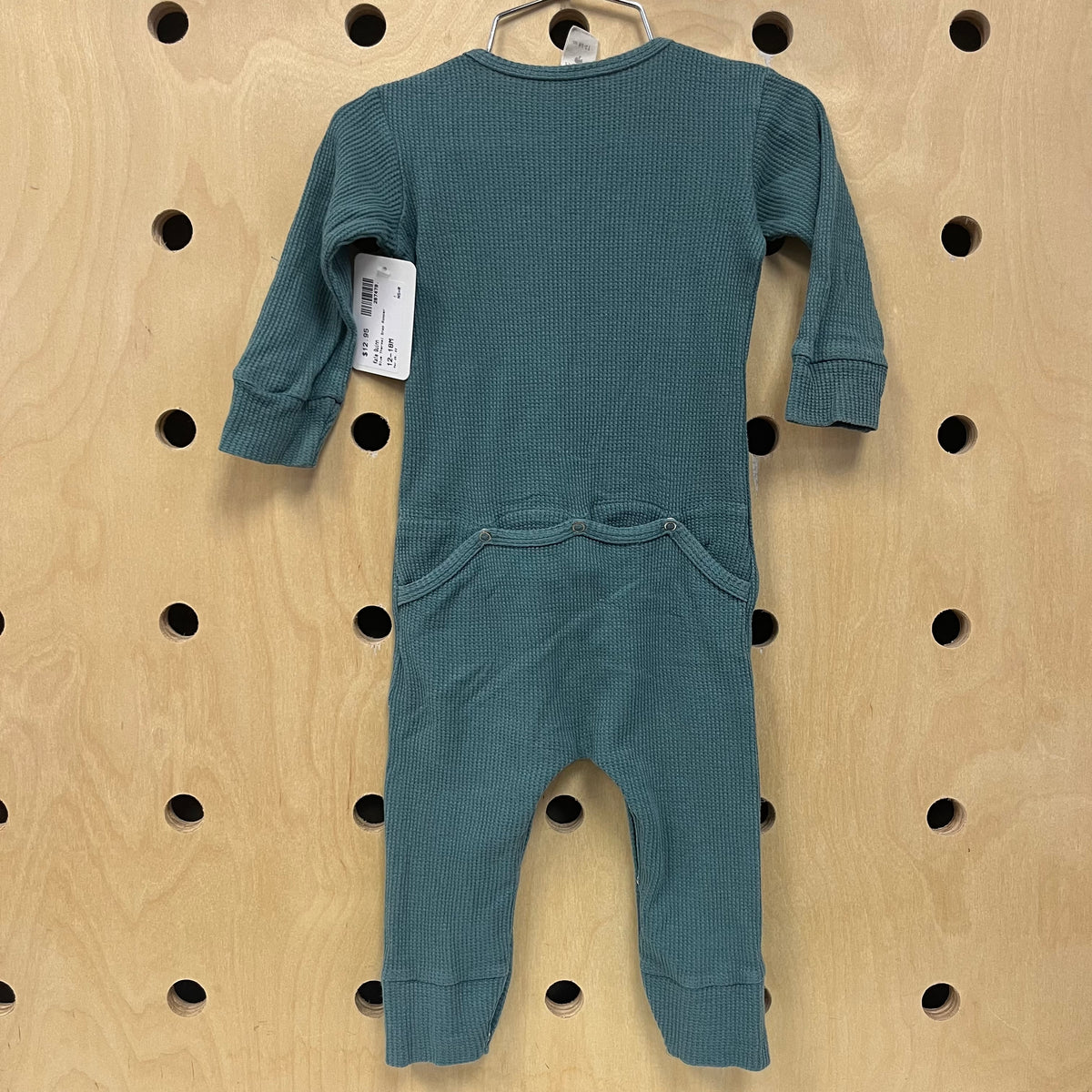 Blue Thermal Snap Romper