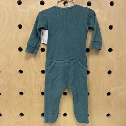 Blue Thermal Snap Romper