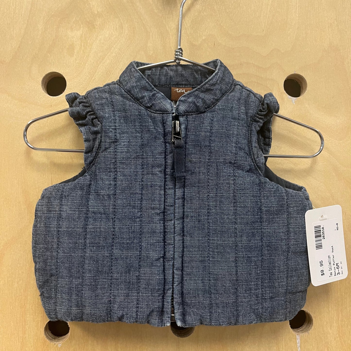 Denim Puffer Vest