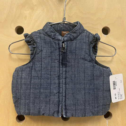 Denim Puffer Vest
