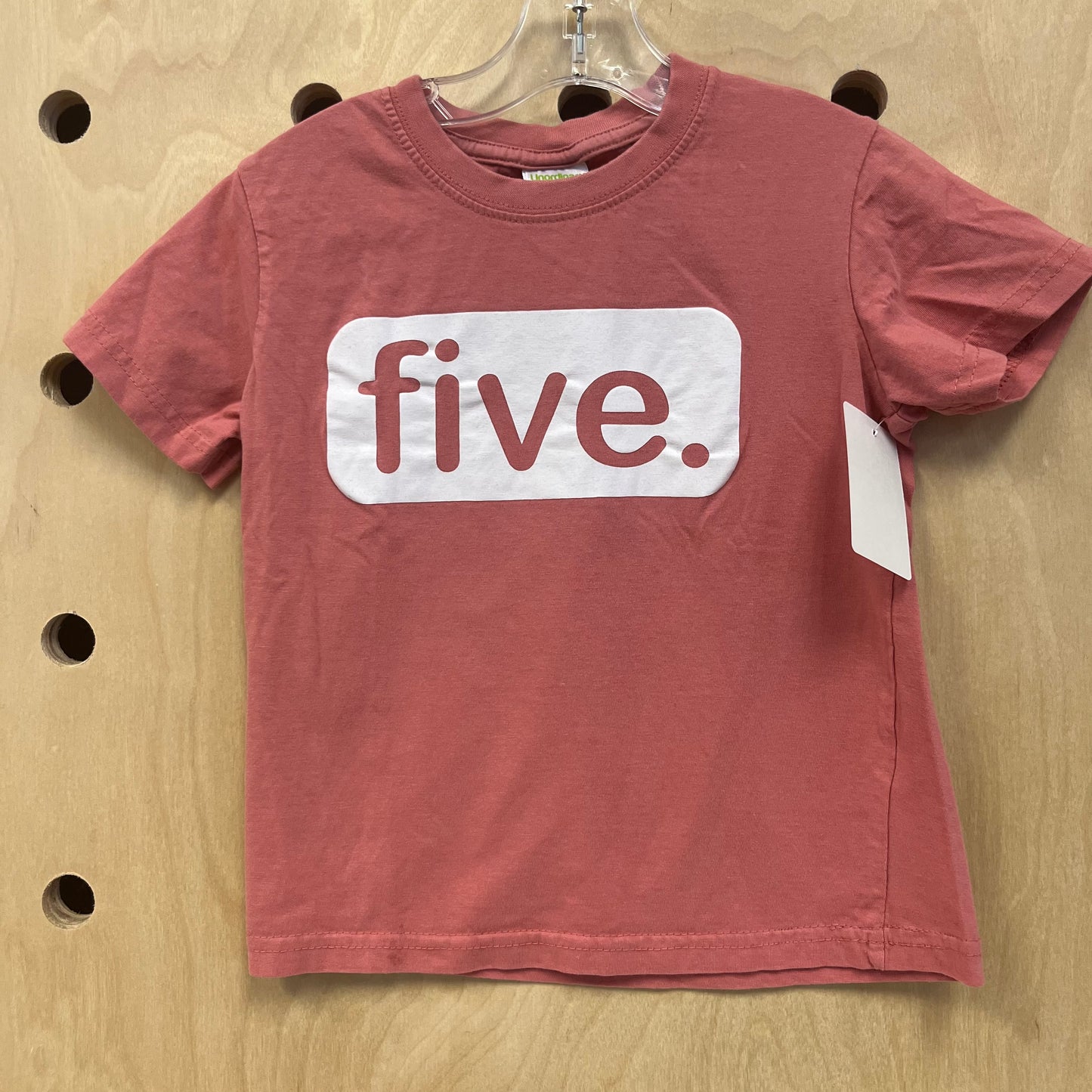 Pink 'FIVE' Tee