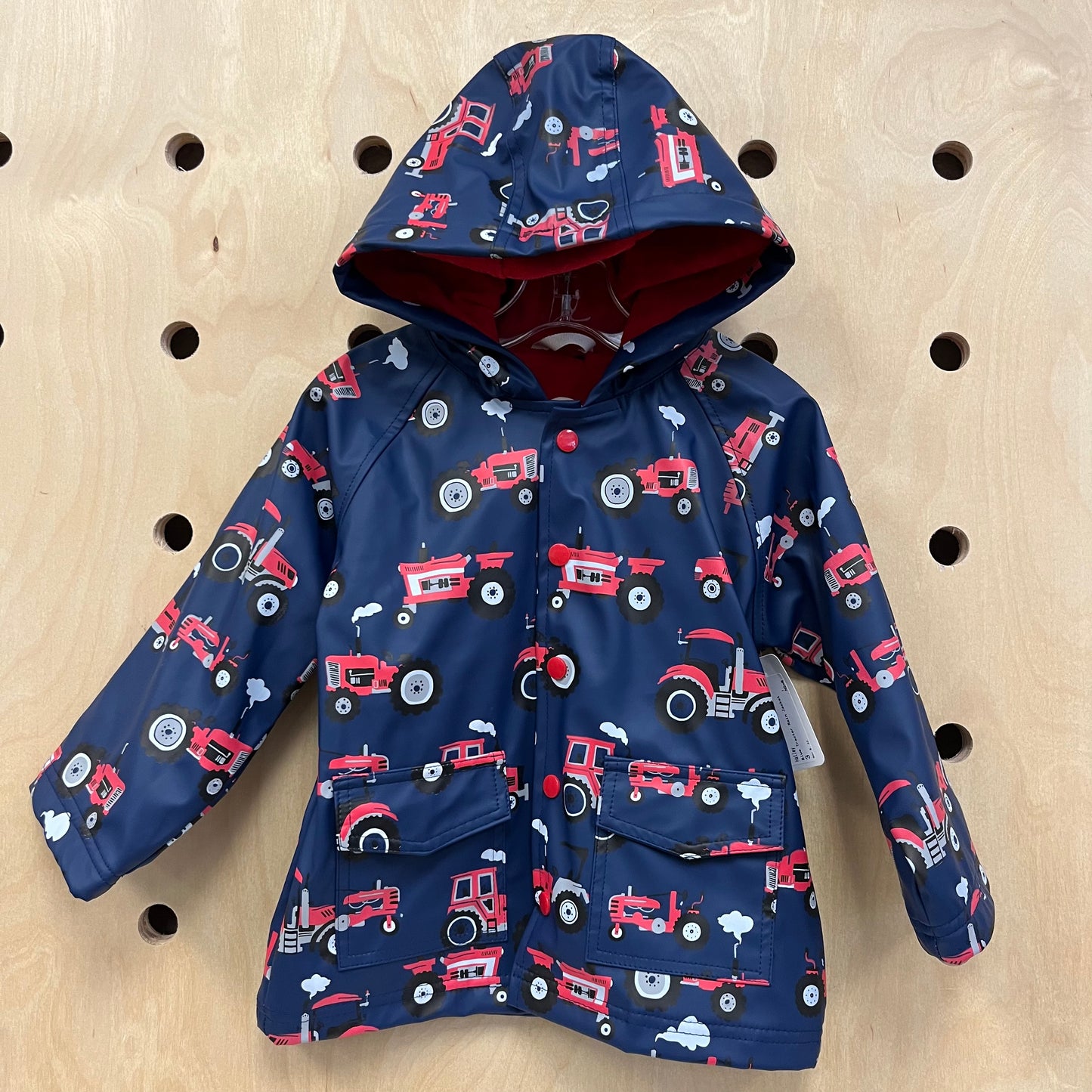 Blue Tractor Rain Jacket