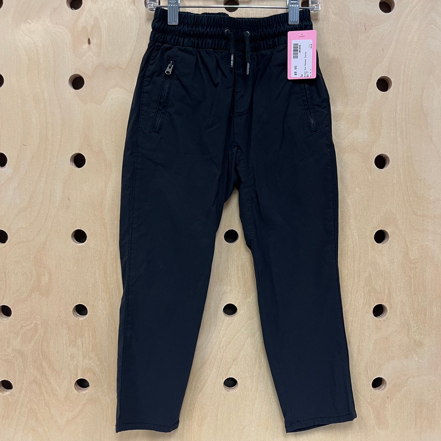 Black Zip Pocket Pants