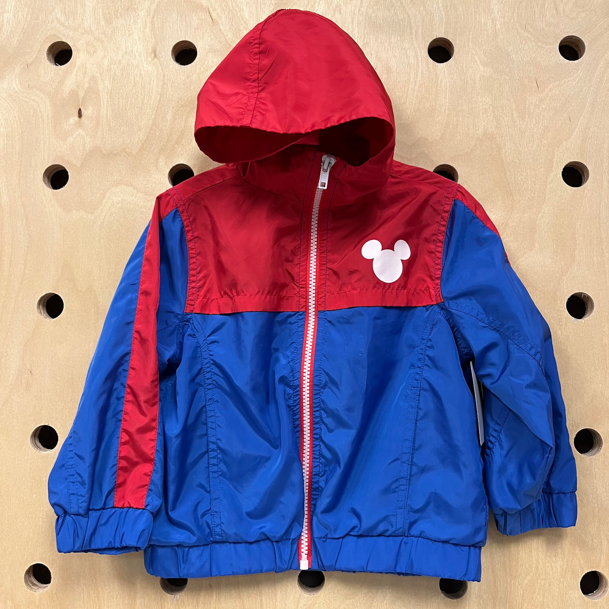 Blue & Red Mickey Zip Hoodie