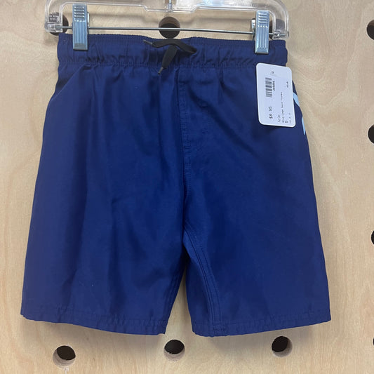 Blue Logo Swim Trunks