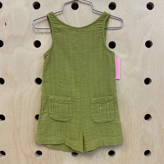 Green Gauze Romper