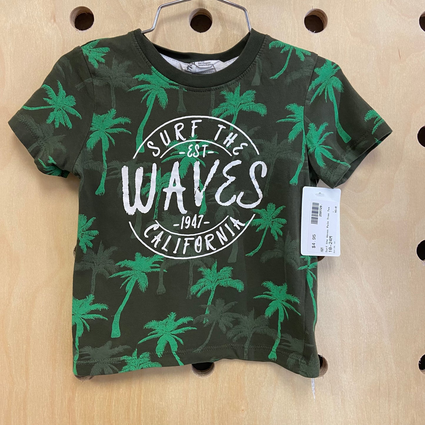 Surf the Waves Palm Tree Tee