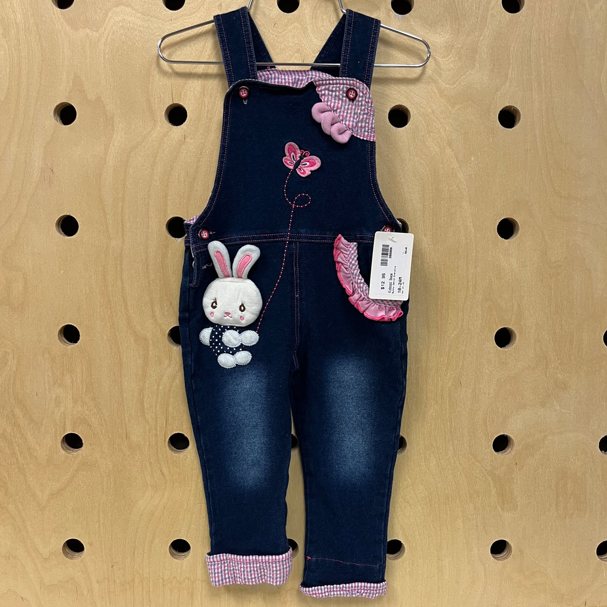 Bunny Denim Overalls