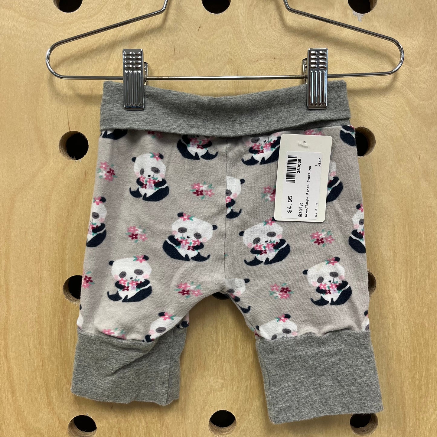 Grey/Taupe Panda Shorties