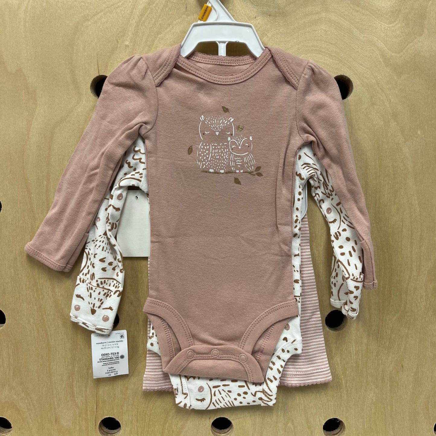 Dusty Pink Owl 3pc. Outfit NEW