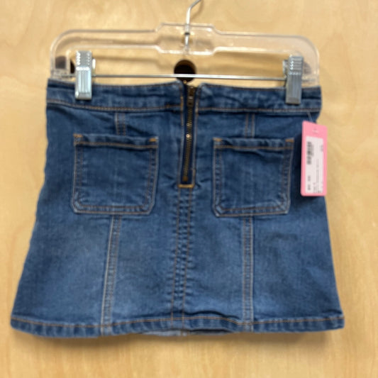 Denim Zippered Skirt