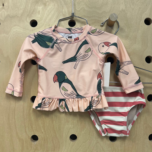 Pink Parrot Swim Set