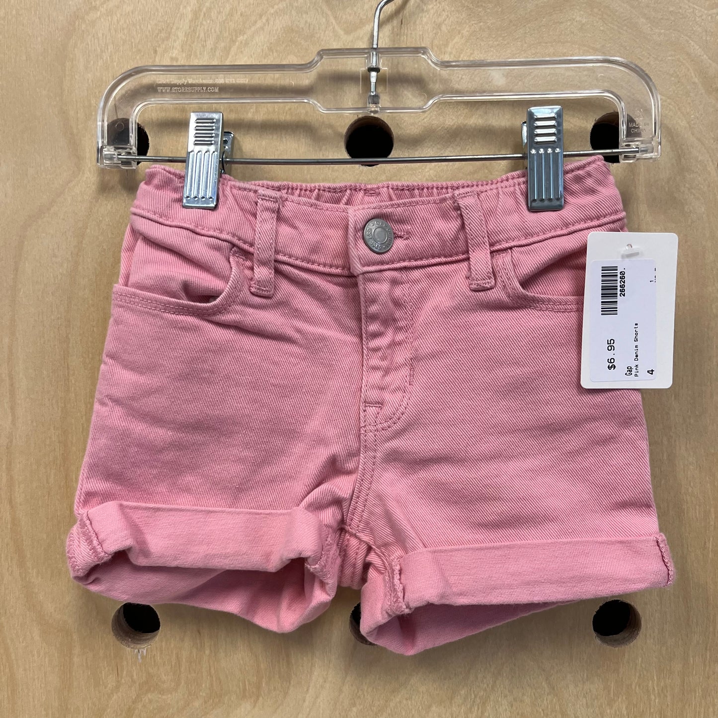 Pink Denim Shorts