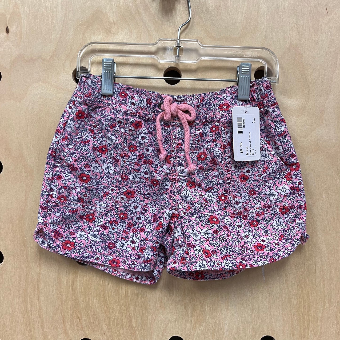 Pink Floral Shorts