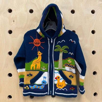Blue Peruvian Sweater