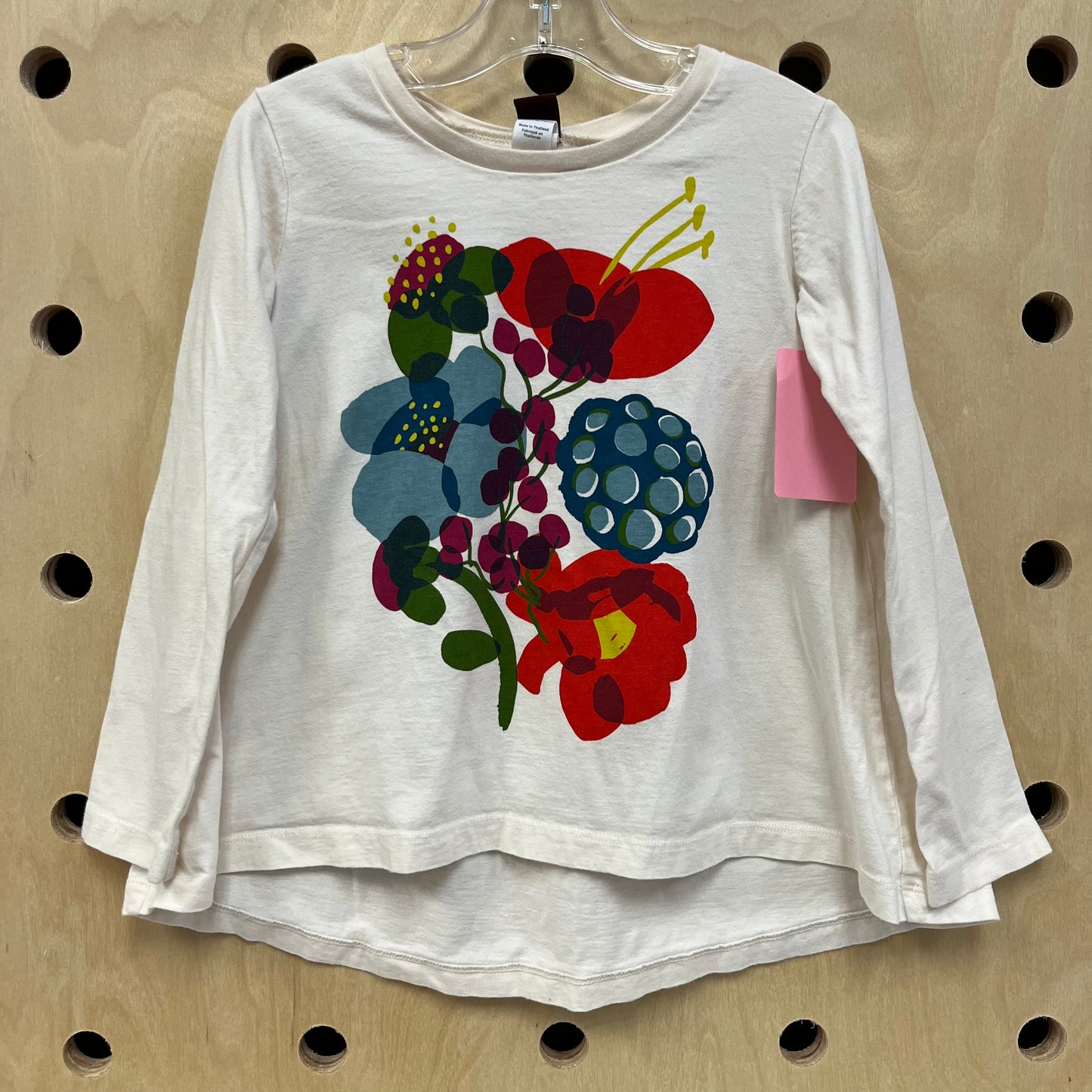 Cream Floral LS Top