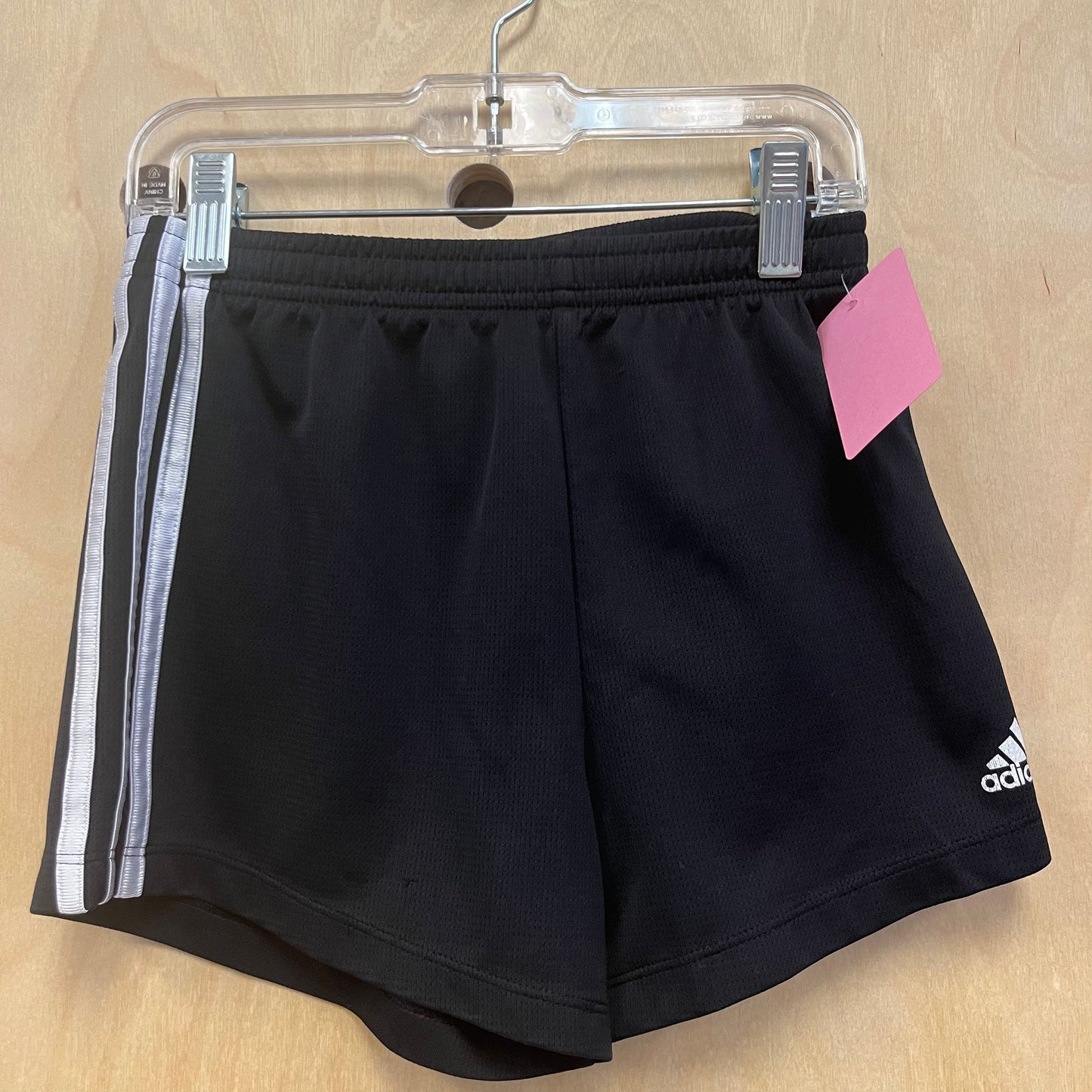 Black + White Mesh Shorts