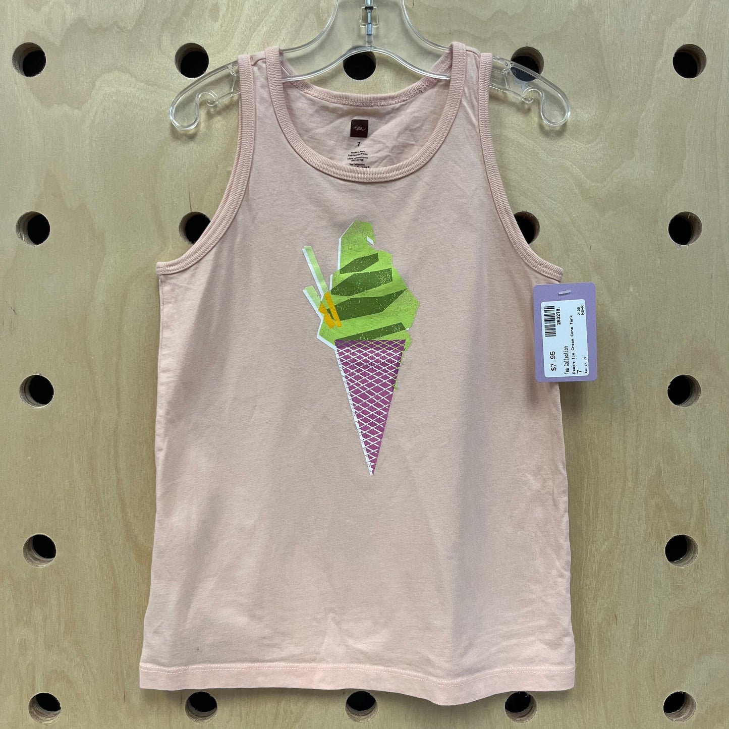 Peach Ice Cream Cone Tank