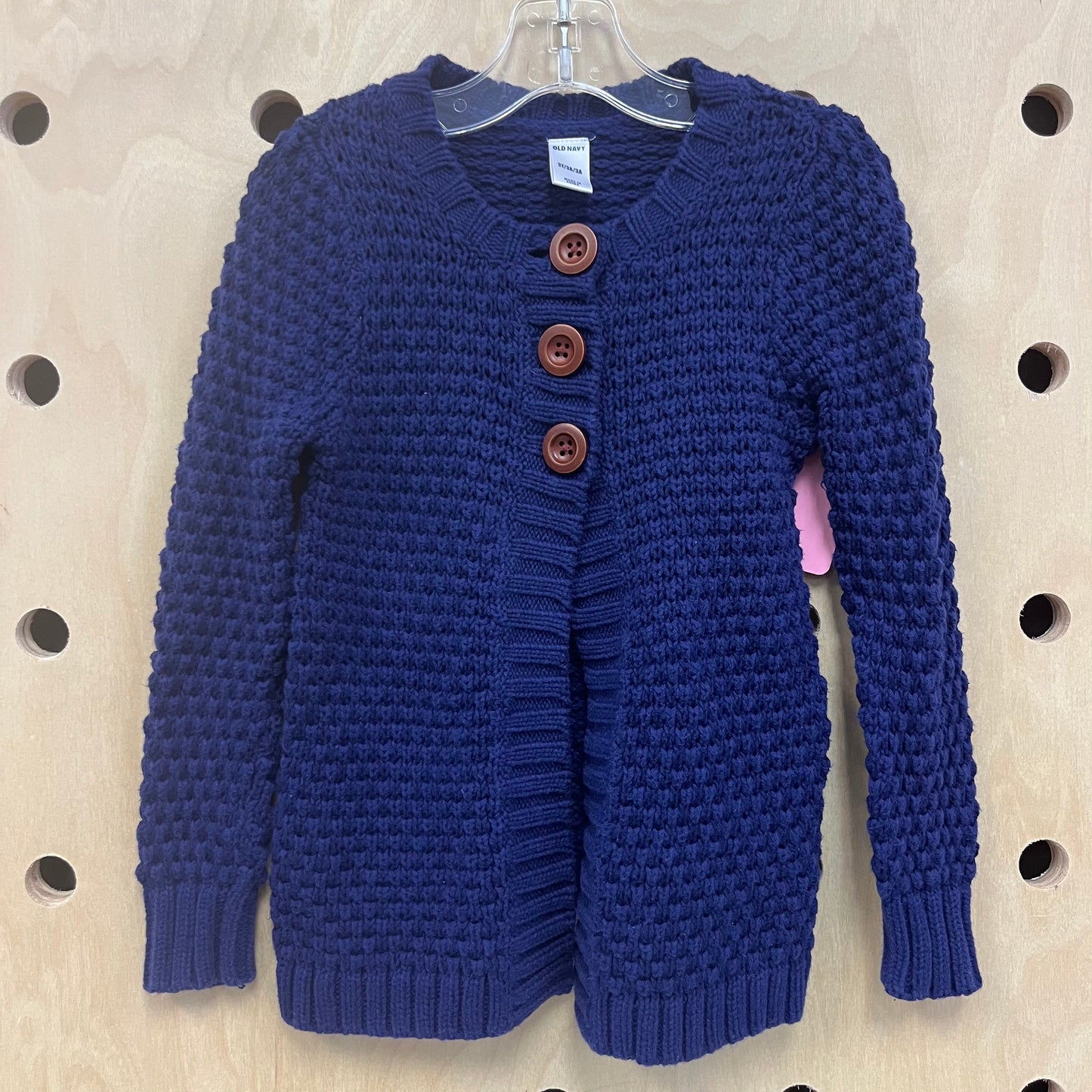 Blue Loose Knit Cardigan