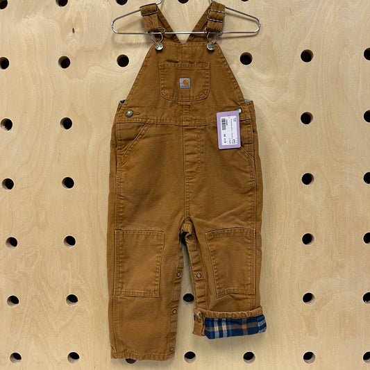 Denim Flannel Lined Overalls