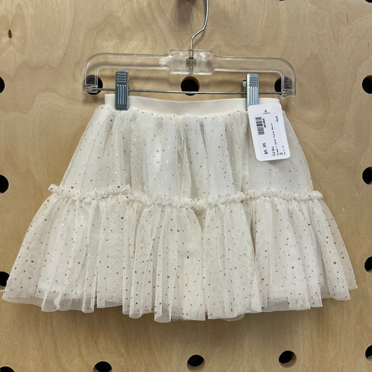 Cream + Gold Tulle Skirt