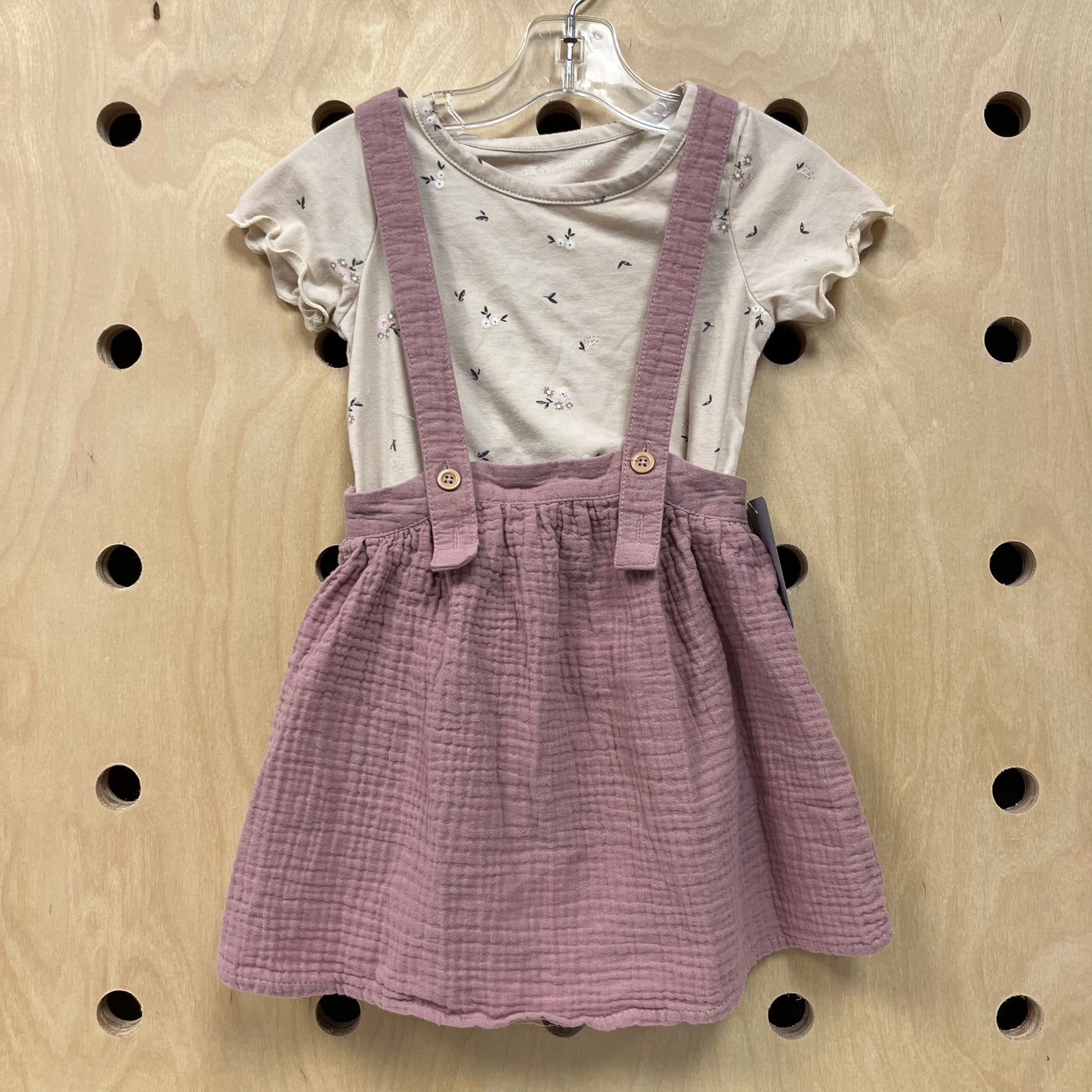 Cream & Lavender Gauze Jumper