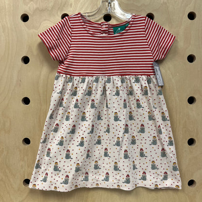 Red Striped Organic Siren Dress