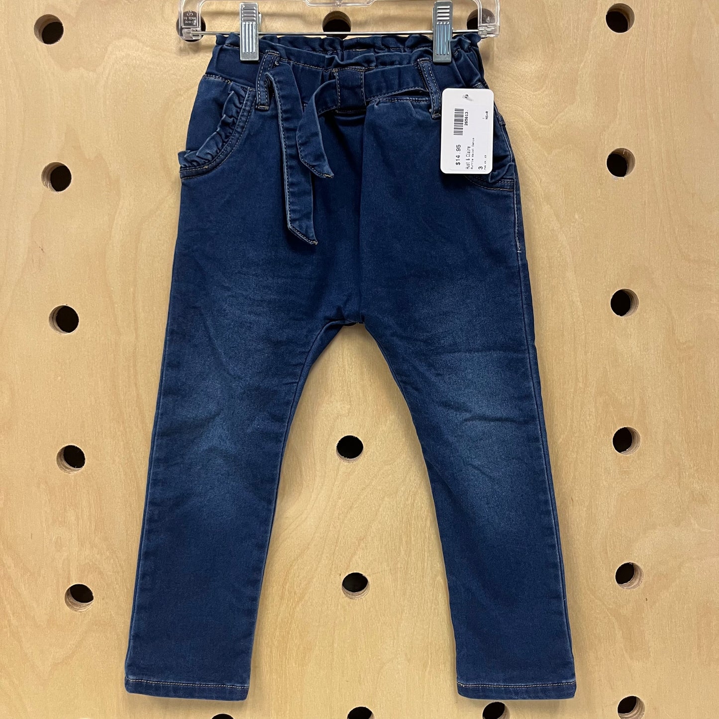 Ruffle Waist Denim