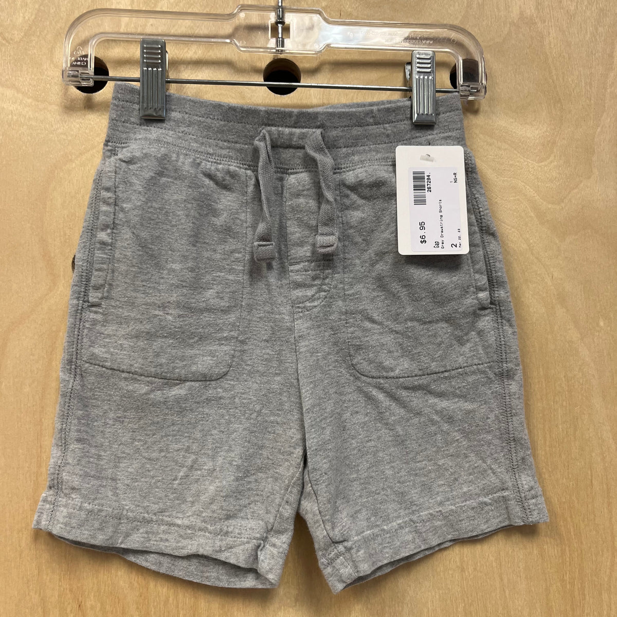 Grey Drawstring Shorts