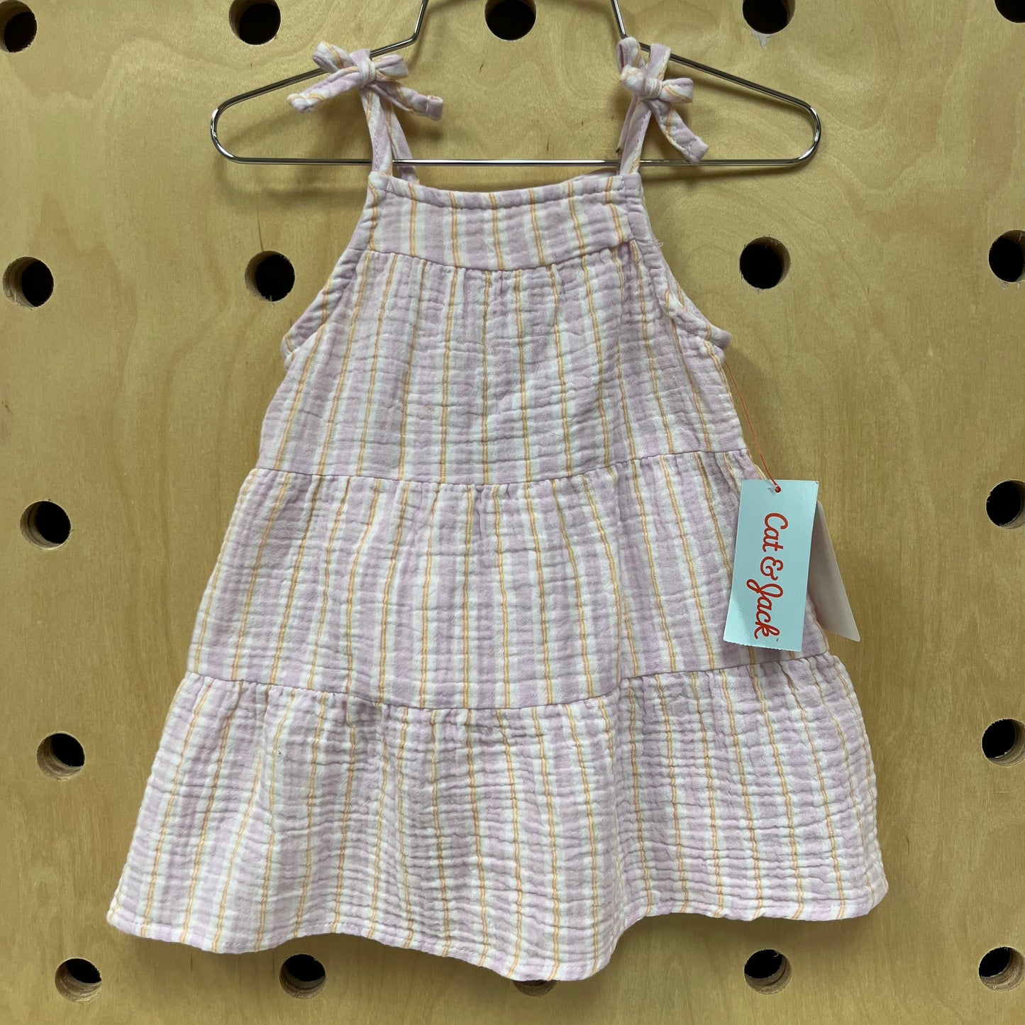 Lavender Pinstriped Dress