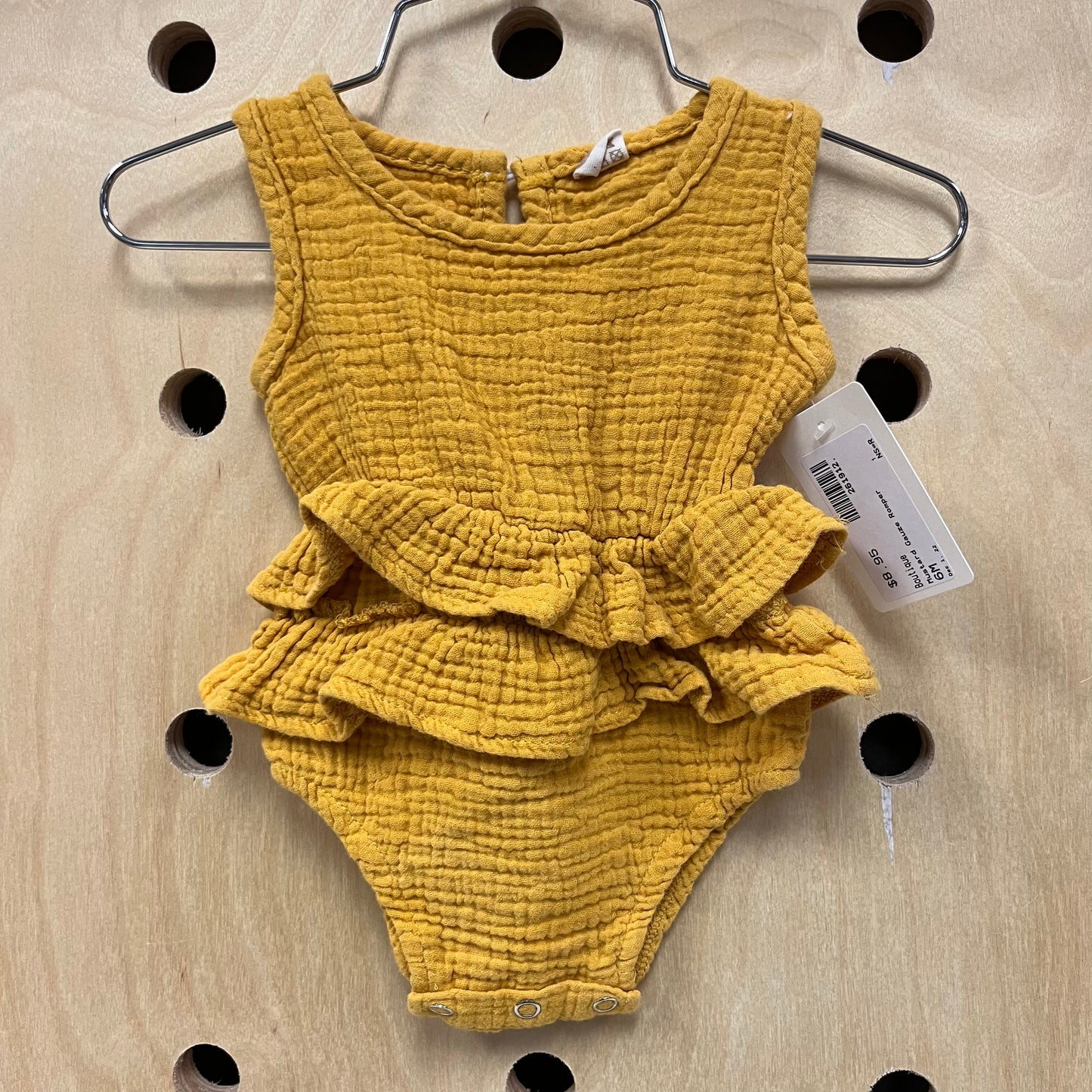 Mustard Gauze Romper