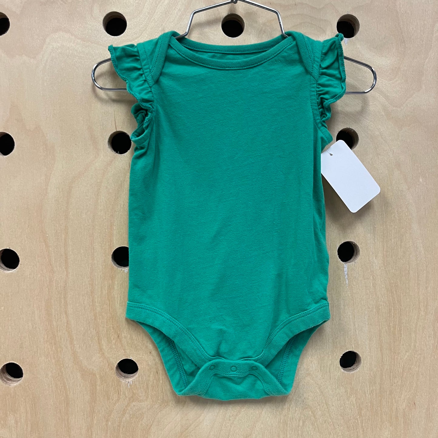 Teal Ruffle Sleeve Bodysuit