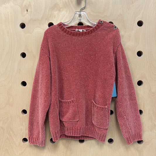 Coral Soft Waffle Sweater