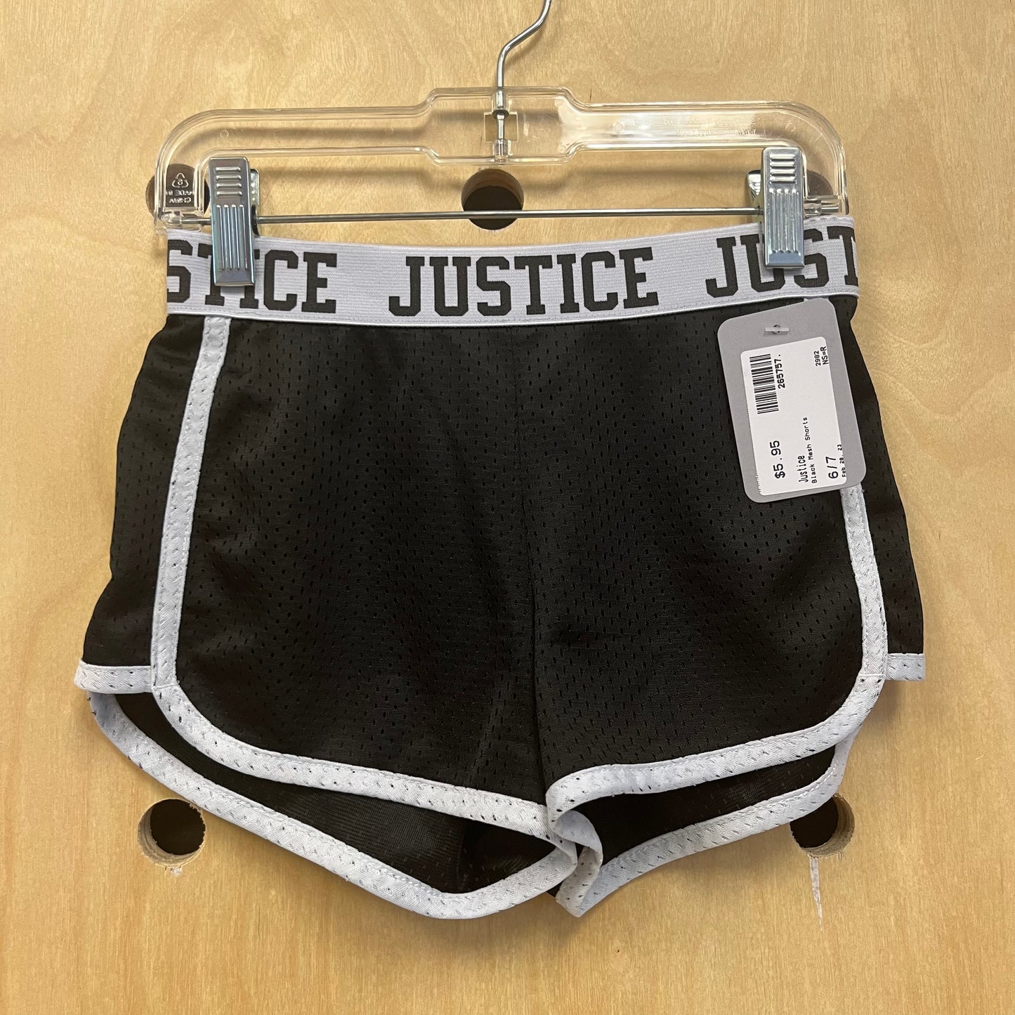 Black Mesh Shorts