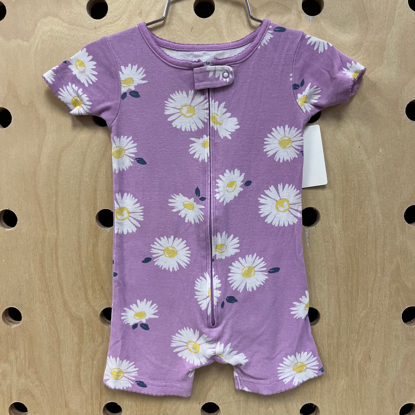 Lavender Floral Zip Romper