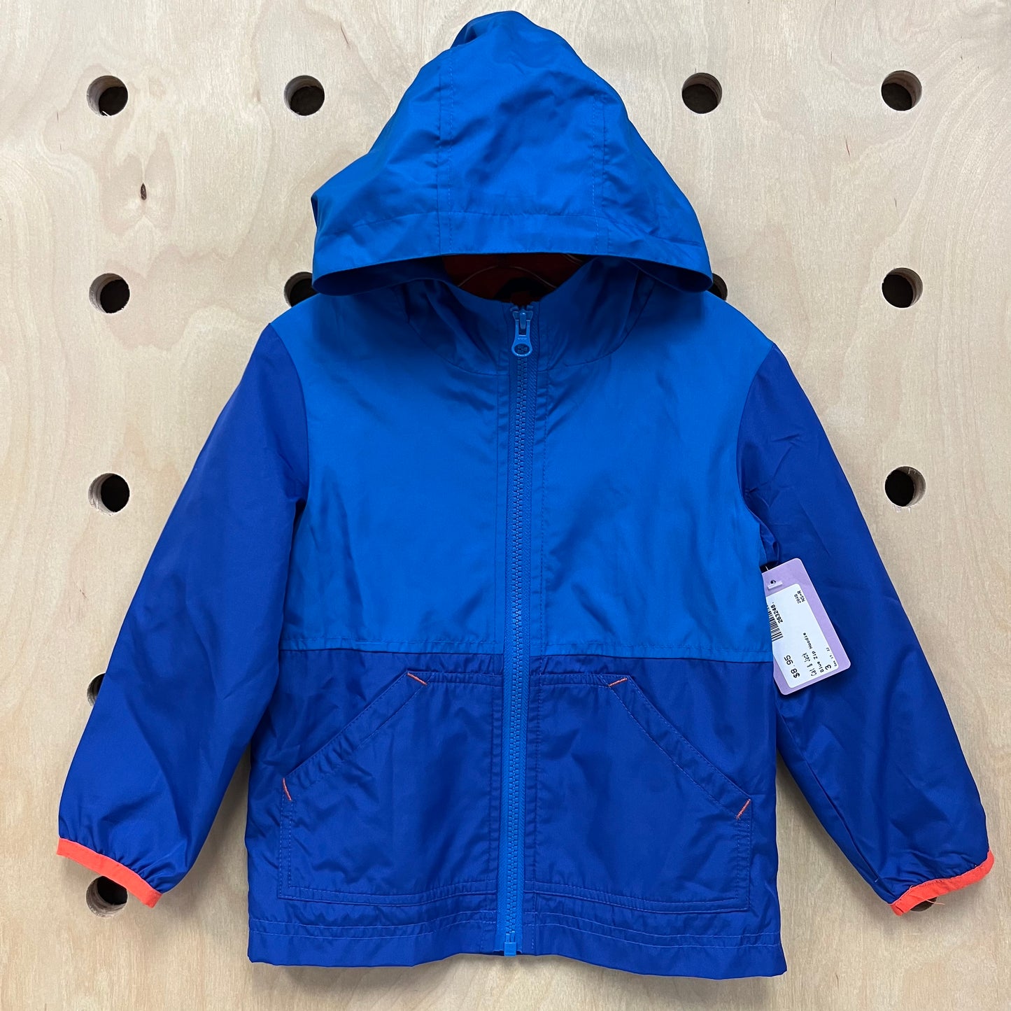 Blue Zip Hoodie Windbreaker