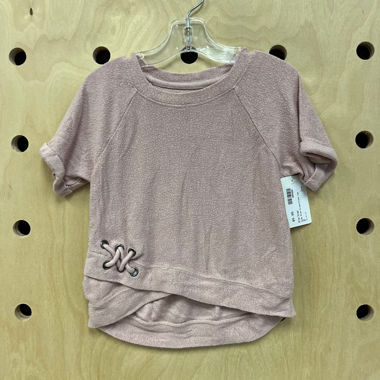 Nude Pink Criss-Cross Top