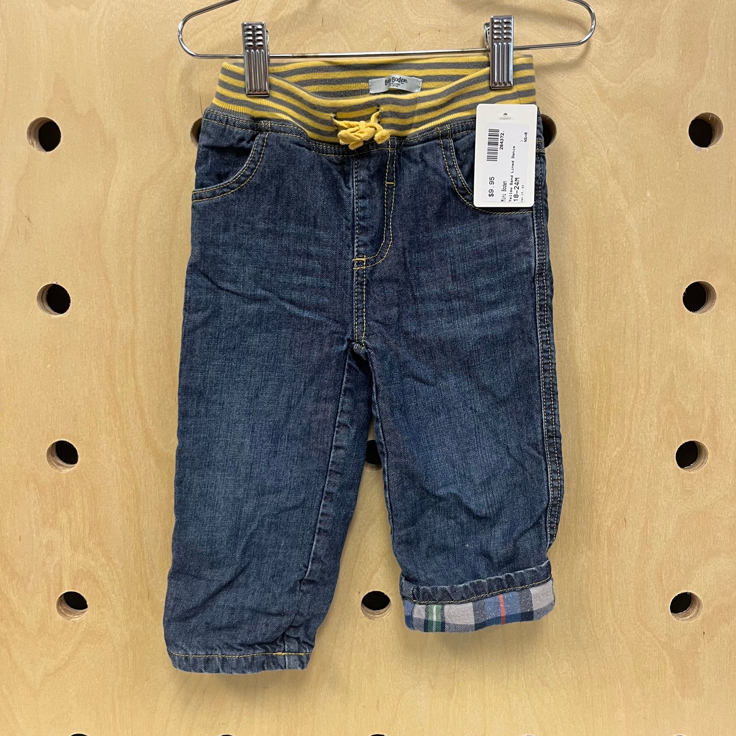 Yellow Band Lined Denim