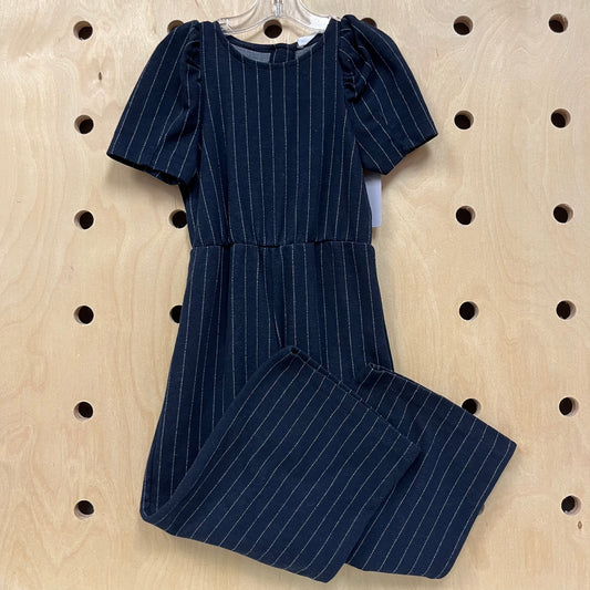 Blue Striped Jumpsuit