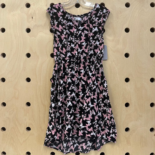 Black & Pink Butterfly Dress