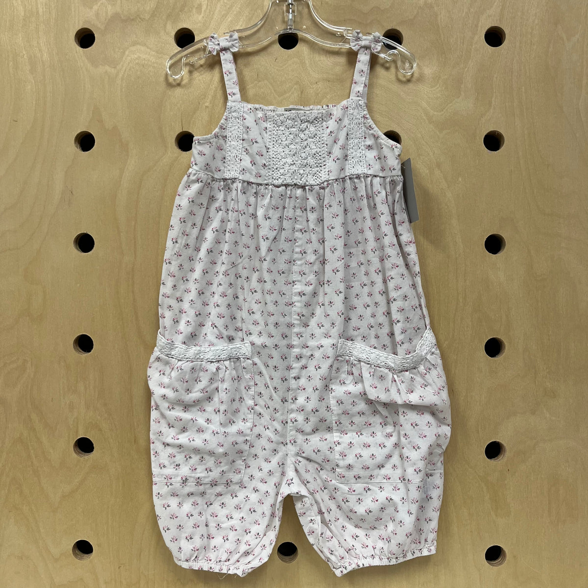 White Floral Romper