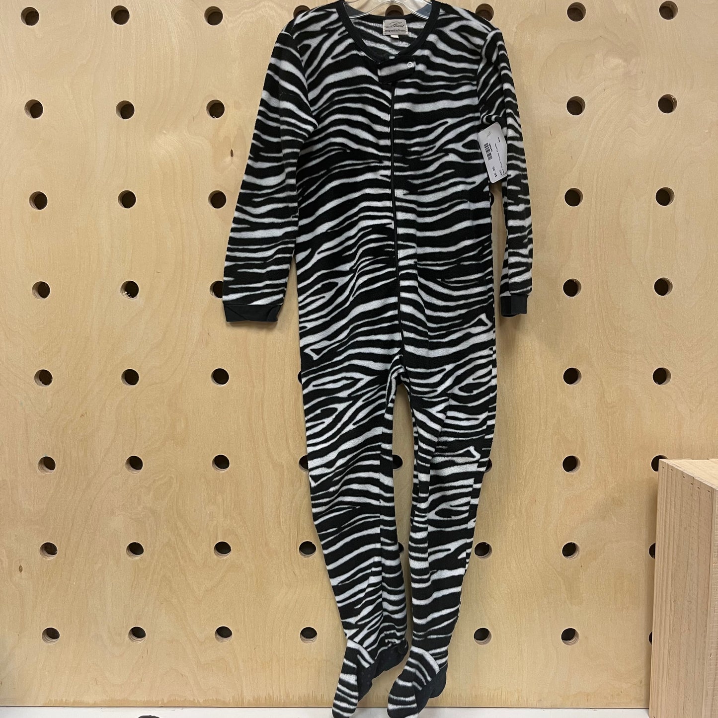Zebra Print Fleece Pajamas